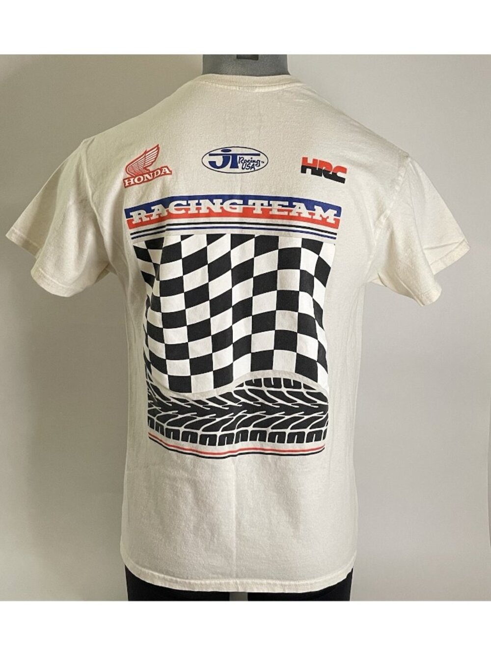 Honda Racing Team JT Racing USA HRC Graphic T Shirt White sz Med Motocross Tee